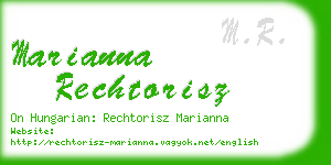 marianna rechtorisz business card